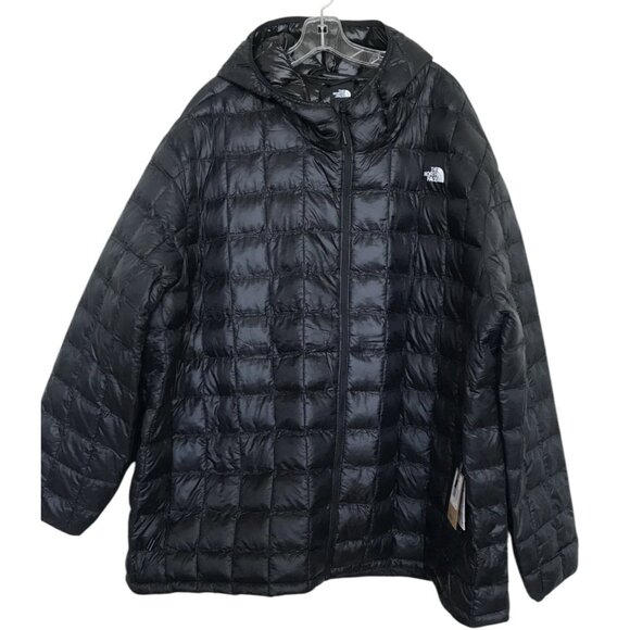 The North Face Big Thermoball Eco Hoodie Jacket Mens Size 5X Black Puffer Hoody - Picture 1 of 10